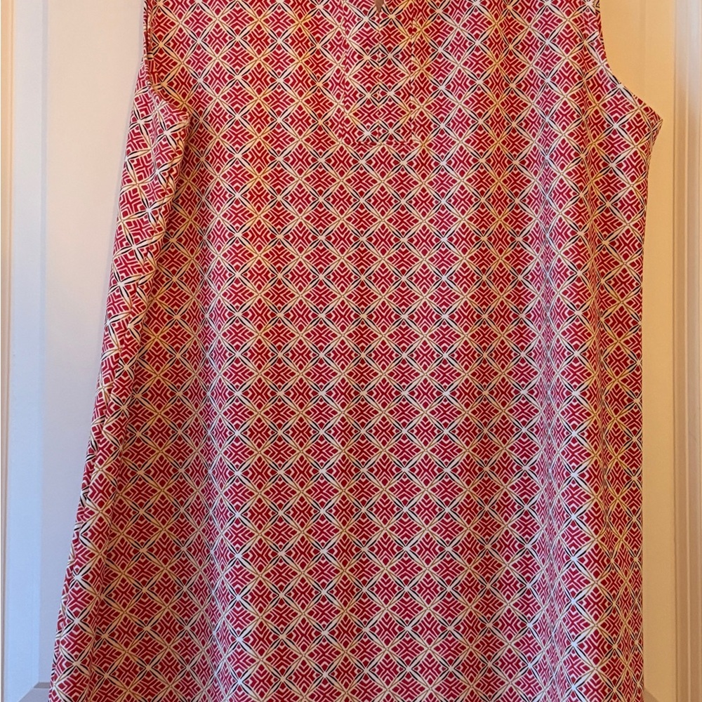 Sigrid Olsen Red and White Patterned golf / tennis dress.